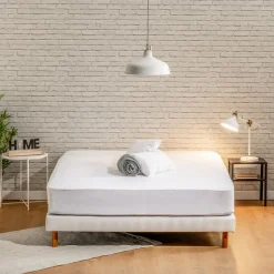 Protège matelas 160x200cm Molleton ANTI-ACARIENS