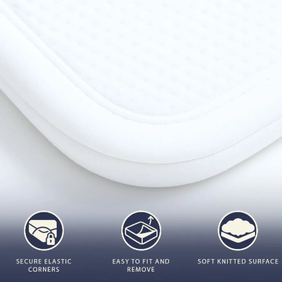 Protège-Matelas Imperméable 80x190 cm avec Élastiques