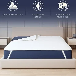 Protège-Matelas Imperméable 80x190 cm avec Élastiques