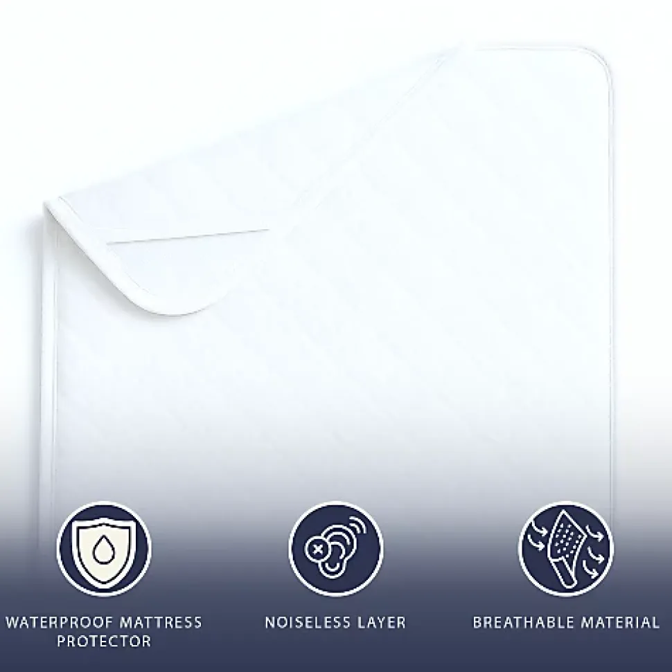 Protège-Matelas Imperméable 80x190 cm avec Élastiques