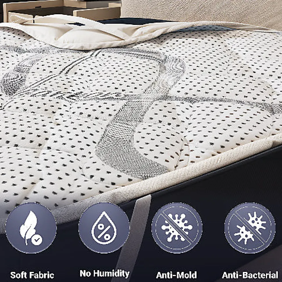 Protège-matelas 80x190 cm avec élastiques