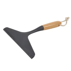 Raclette de douche avec manche en bambou (25 cm - Gris anthracite)