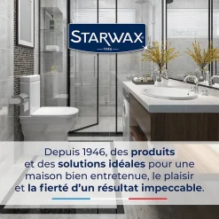 Raclette de douche Starwax coloris bleu/gris largeur 230 mm