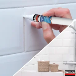 Rénov joint de carrelage Rubson feutre blanc 7ml
