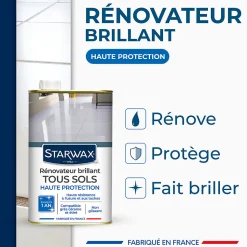 Rénovateur brillant tous sols intérieurs Starwax 1L