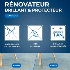 Rénovateur brillant tous sols intérieurs Starwax 1L