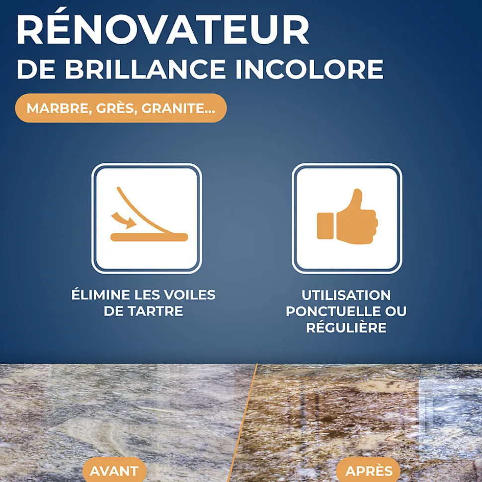 Rénovateur marbre et pierres naturelles Starwax 250ml