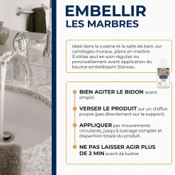 Rénovateur marbre et pierres naturelles Starwax 250ml