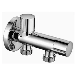 Robinet WC HYGIÈNE INTIME 1 eau Chrome brillant en laiton Kibath