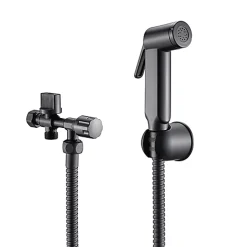 Rousseau Kit hygiène WC noir pour réservoir WC apparent