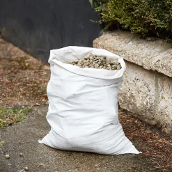Sac à gravats en polypropylène tissé robuste 50L H.70 x l.50, lot de 5