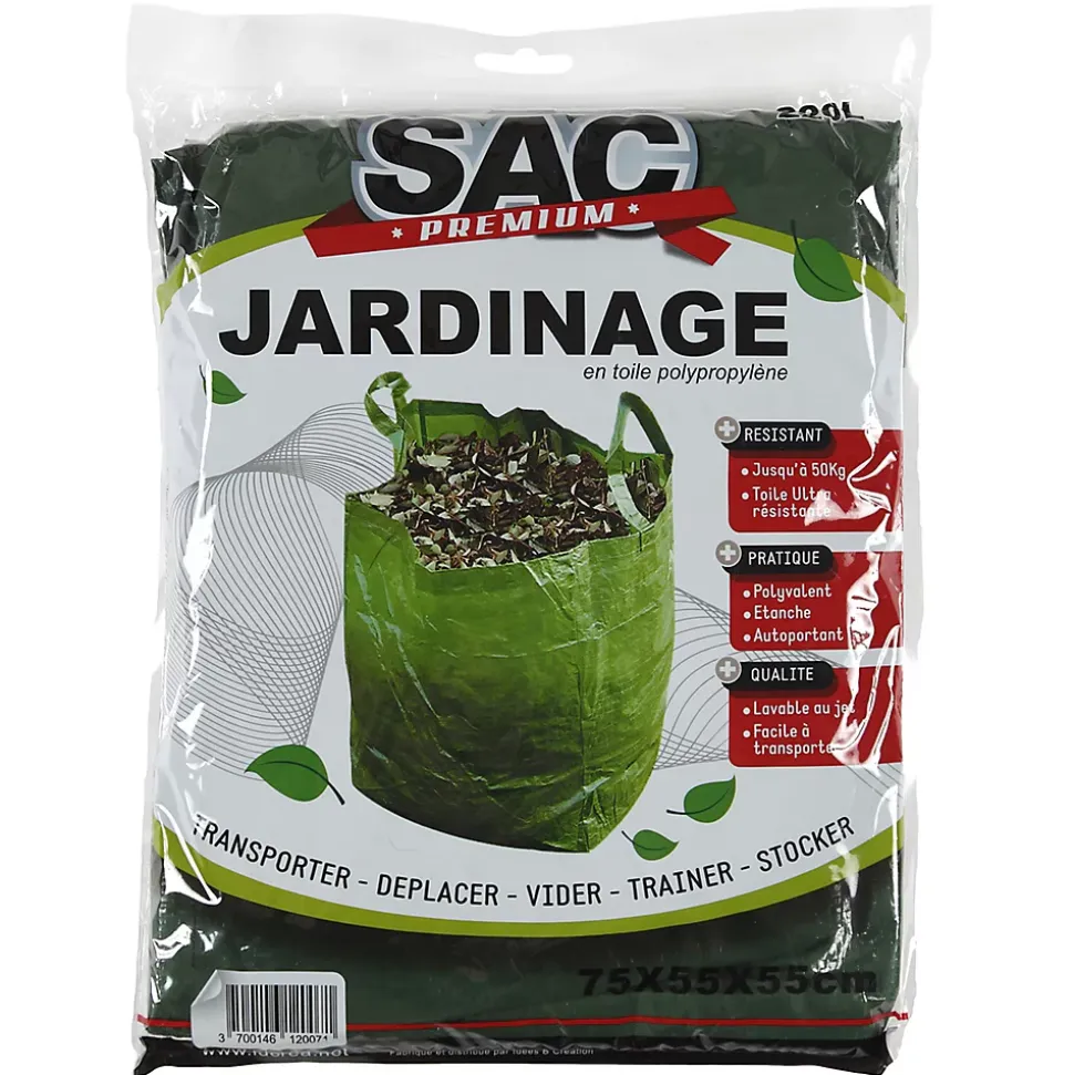 Sac à végétaux Polypro 220L H. 750 mm