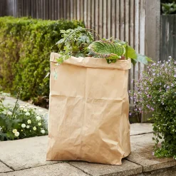 Sac à végétaux Verve extérieur marron 100L