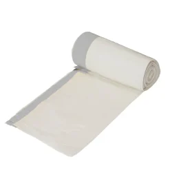 Sac poubelle vendu par 20 à poignée 10 L couleur blanc