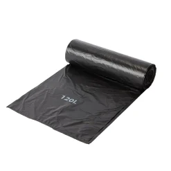 Sac poubelle vendu par 20 jetable de 120 L couleur noir