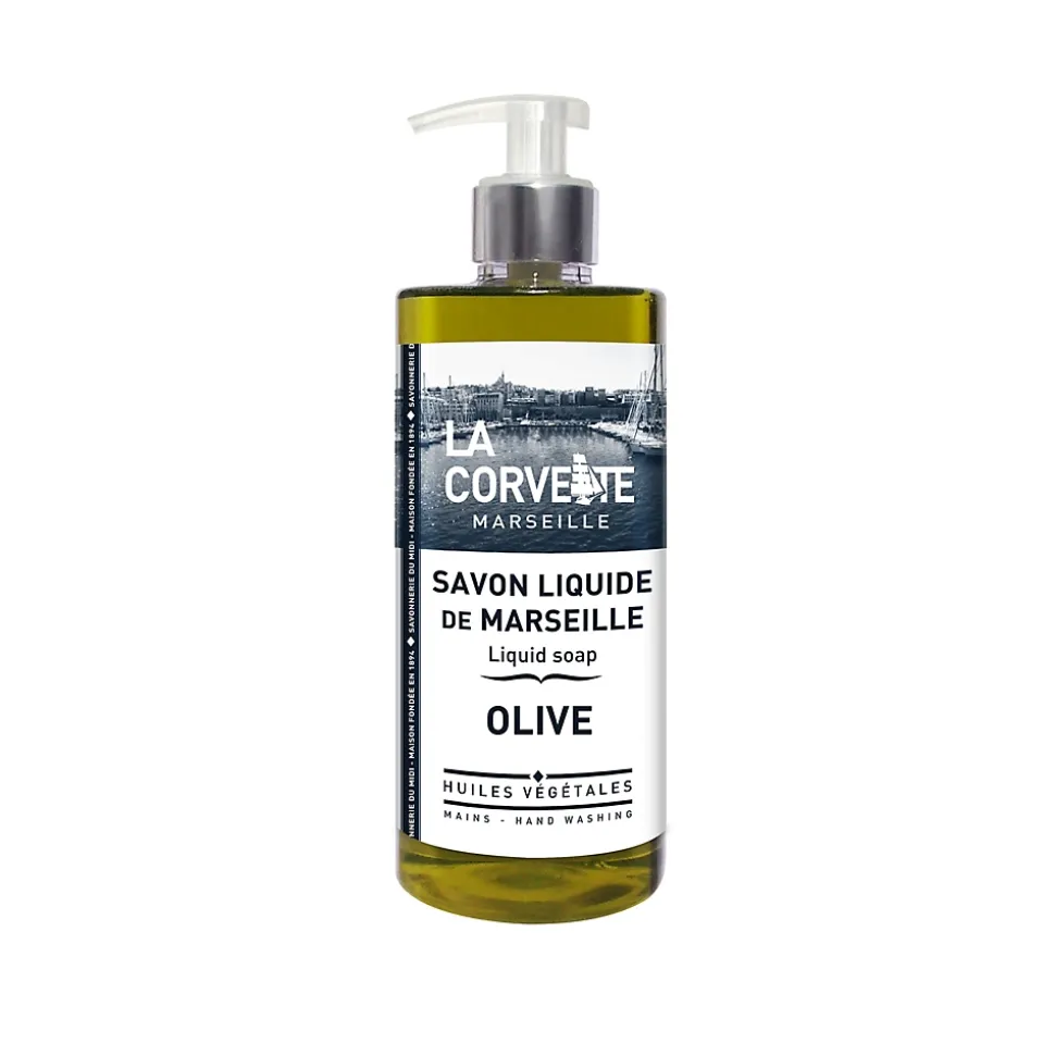 Savon de Marseille liquide La Corvette Savonnerie du midi olive 500ml