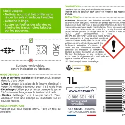 Savon noir à l'huile d'olive en bouteille Starwax 1L