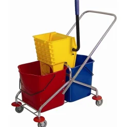 Seau à mop double avec presse d'essorage - Jantex