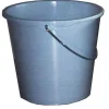 Seau à usage ménager en plastique souple ø30 cm 12L gris bleu