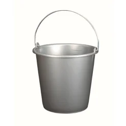 Seau ménager en plastique gris ø28 cm 10L Optiplast