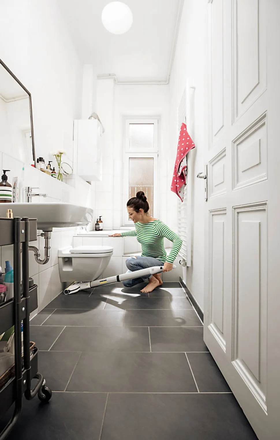 Serpillière électrique Karcher EWM2 blanc