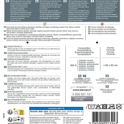 Serpillère microfibre désincrustante Starwax bleu L.70 x l.50 cm