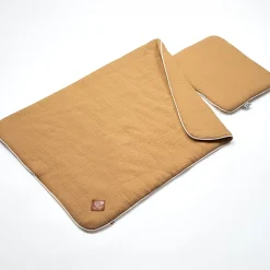 Set berceau couverture et coussin en gaze de coton Jeanne