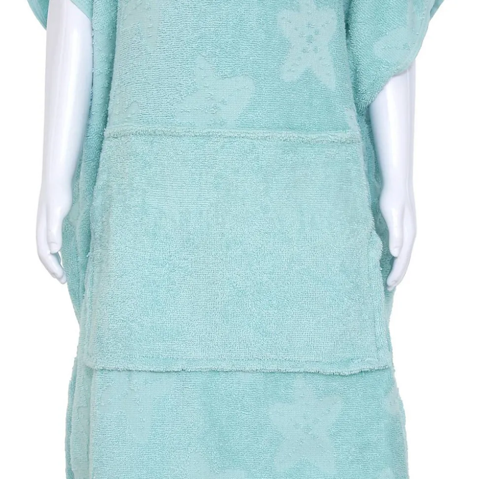 Set Cape et Gant de bain Enfant Orta 92x50 cm Bleu - Atmosphera
