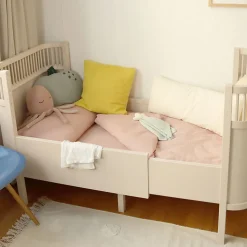 Set de 2 drap-housses rose foncé 60 x 120 cm