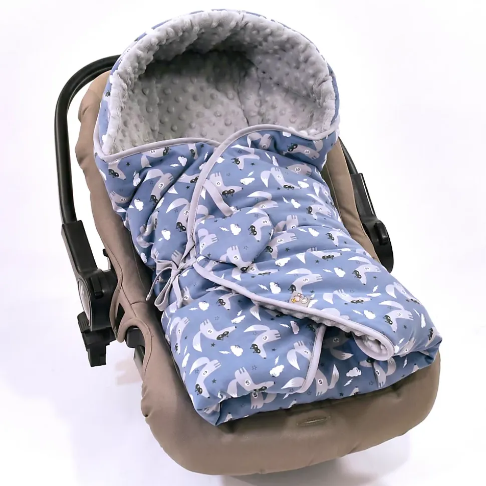 SEVIRA KIDS Couverture enveloppante nid d'ange bébé réversible