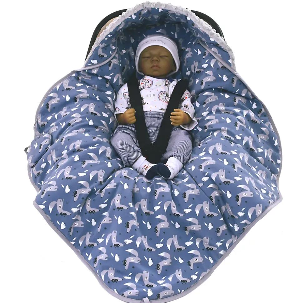 SEVIRA KIDS Couverture enveloppante nid d'ange bébé réversible