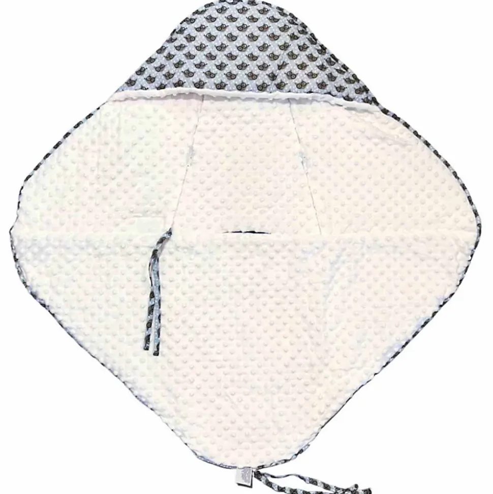 SEVIRA KIDS Couverture enveloppante nid d'ange bébé réversible en coton minky ELI