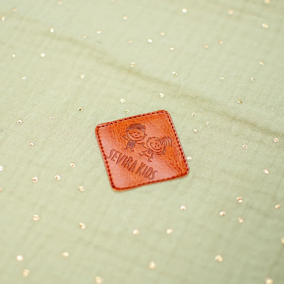 SEVIRA KIDS Couverture en gaze de coton et sherpa Jeanne