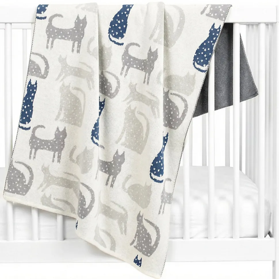 SEVIRA KIDS Couverture en coton bio Gots Chat