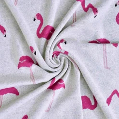 SEVIRA KIDS Couverture en coton bio FLAMANT ROSE