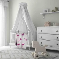 SEVIRA KIDS Couverture en coton bio FLAMANT ROSE