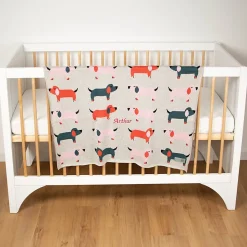 SEVIRA KIDS Couverture en coton bio Gots Teckel