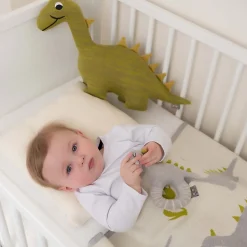 SEVIRA KIDS Couverture en coton bio GOTS Dinosaure