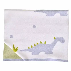 SEVIRA KIDS Couverture en coton bio GOTS Dinosaure