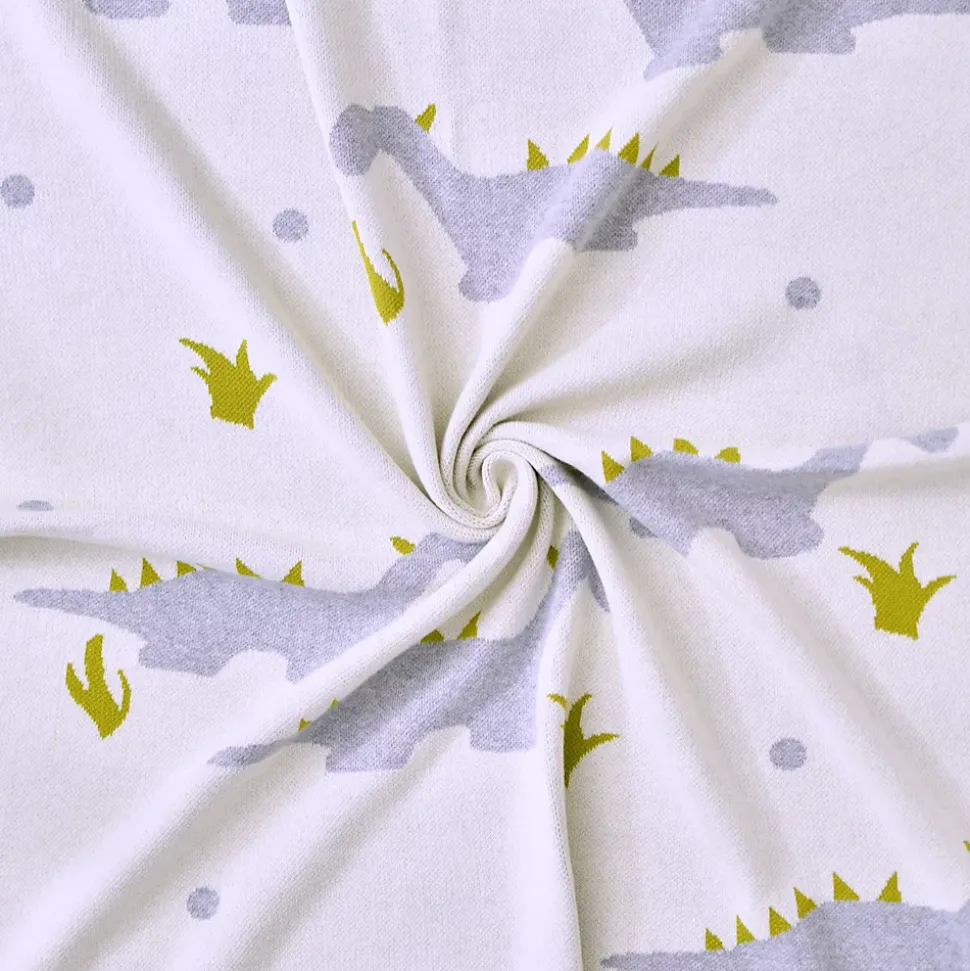 SEVIRA KIDS Couverture en coton bio GOTS Dinosaure