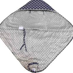 SEVIRA KIDS Couverture enveloppante nid d'ange bébé réversible en coton minky ELI