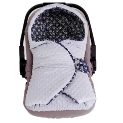 SEVIRA KIDS Couverture enveloppante nid d'ange bébé réversible en coton minky ELI