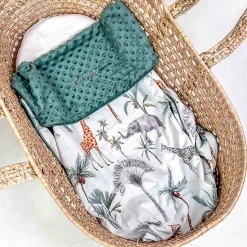 SEVIRA KIDS Couverture légère en minky Safari