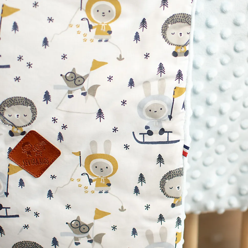 SEVIRA KIDS Couverture réversible en minky Eskimo
