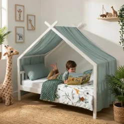 SEVIRA KIDS Couverture réversible en minky Safari