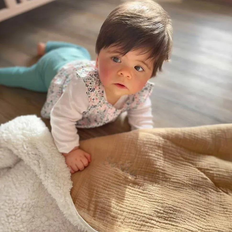 SEVIRA KIDS Couverture réversible en sherpa Sidonia