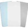 SEVIRA KIDS Lot de 3 draps housse berceau en gaze de coton Uni