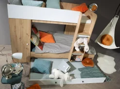 SMART 2 Lit superposé 254/165/94 (Artisan/noir)