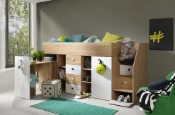 SMART 3P Lit superposé 248,5/123/93 (artisan/blanc)