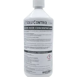 SOLU'CONTROL - Savon Noir Naturel Concentré, 1L, Nettoyant, enlève le miellat et les pucerons